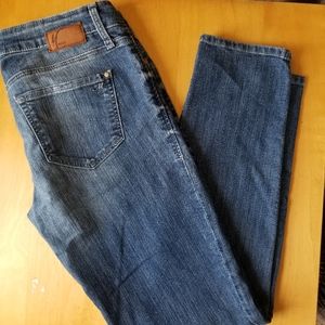 Mavi Distressed Cropped Skinny Jeans